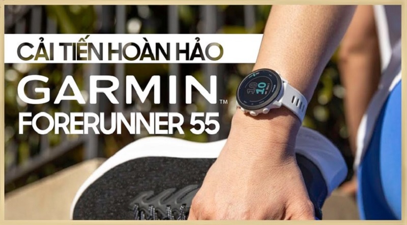 Đồng hồ Garmin Forerunner 55 c&oacute; thiết kế năng động, thể thao